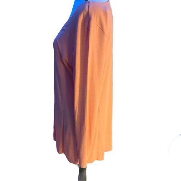 Soft Surroundings Tunic Blouse, Buttons, Loose Fit, Peach Color Medium, EUC - Picture 5 of 11